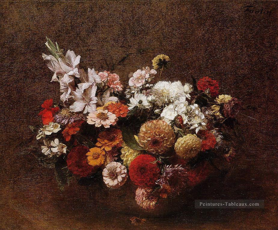 Bouquet de Fleurs Henri Fantin Latour Peintures à l'huile